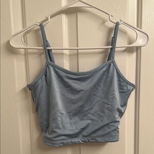 Blue Shimmer Crop Cami